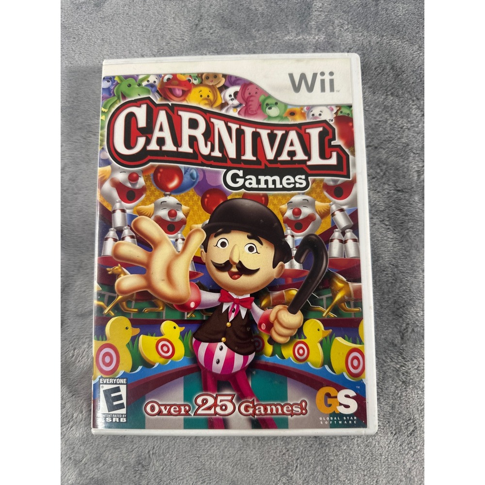 Carnival Games Nintendo‎ Wii Video Game CIB Complete Global Star Software 2007